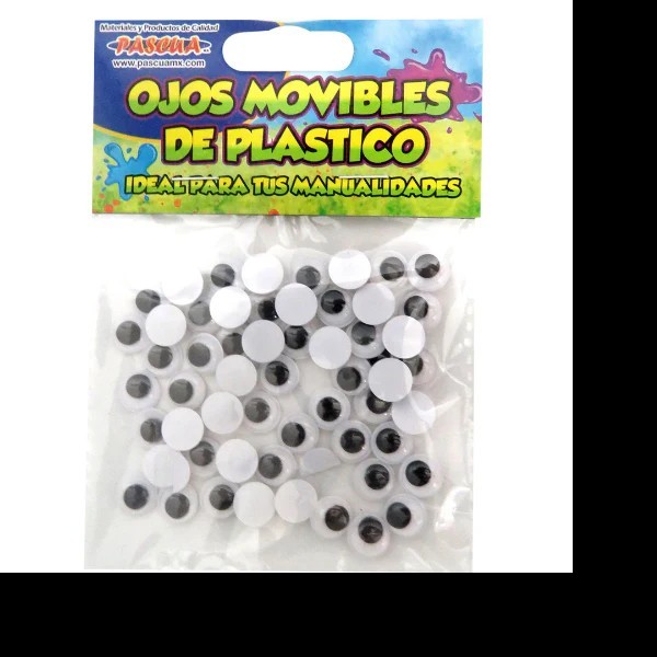 OJITOS MOVIBLES 10MM. PASCUA BOL.C50PZ E.20 C.500